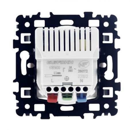 60456 EUR'OHM SQUARE Prise de courant 2P+T + USB A Silver