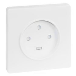 60283 EUR'OHM SQUARE Prise de courant 20A blanc 3P+T 100mmx100mm
