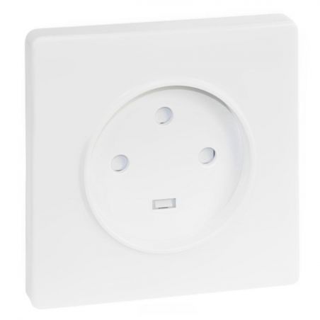 60283 EUR'OHM SQUARE Prise de courant 20A blanc 3P+T 100mmx100mm