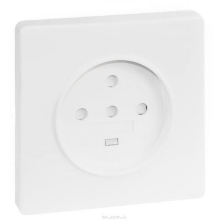 60284 EUR'OHM SQUARE Prise de courant 20A blanc 3P+N+T 100mmx100mm