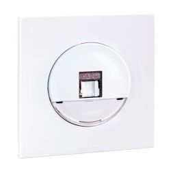 60272 EUROHM Square Prise RJ45 Grade 2 Catégorie 6 STP Blanc