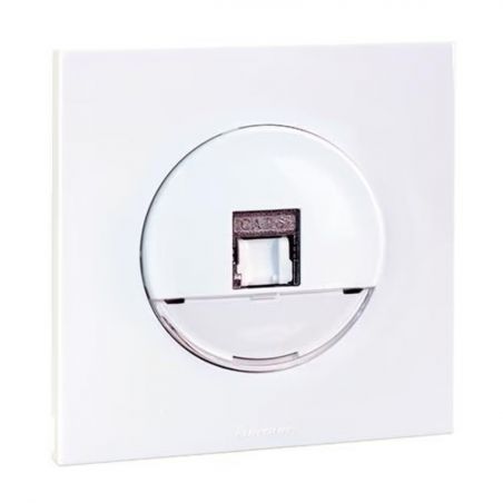 60272 EUROHM Square Prise RJ45 Grade 2 Catégorie 6 STP Blanc