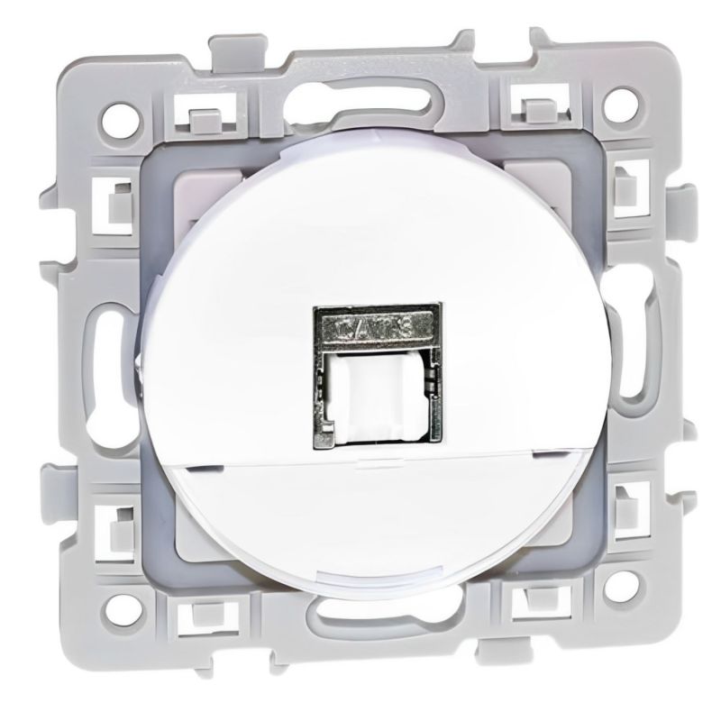60274 EUROHM Square Prise RJ45 Catégorie 5E FTP Blanc