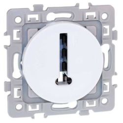 60270 EUR'OHM SQUARE Conjoncteur téléphonique en T blanc