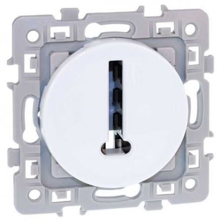 60270 EUR'OHM SQUARE Conjoncteur téléphonique en T blanc
