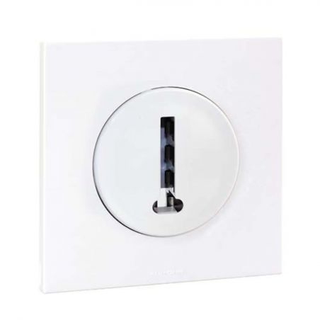 60270 EUR'OHM SQUARE Conjoncteur téléphonique en T blanc