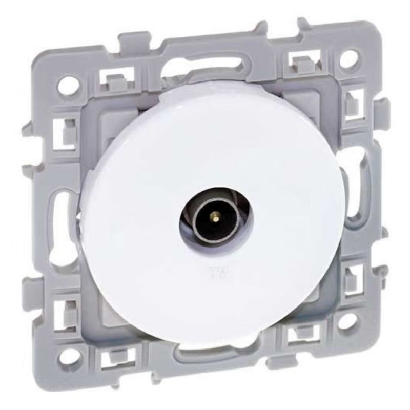 60264 EUR'OHM SQUARE Prise TV blanc