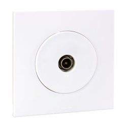60264 EUR'OHM SQUARE Prise TV blanc