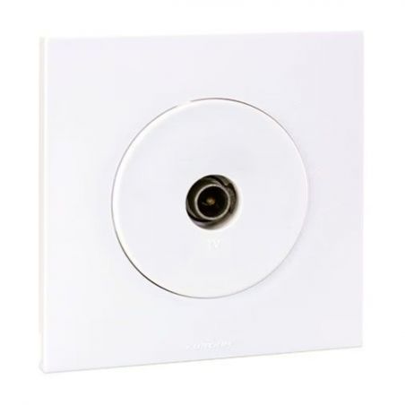 60264 EUR'OHM SQUARE Prise TV blanc