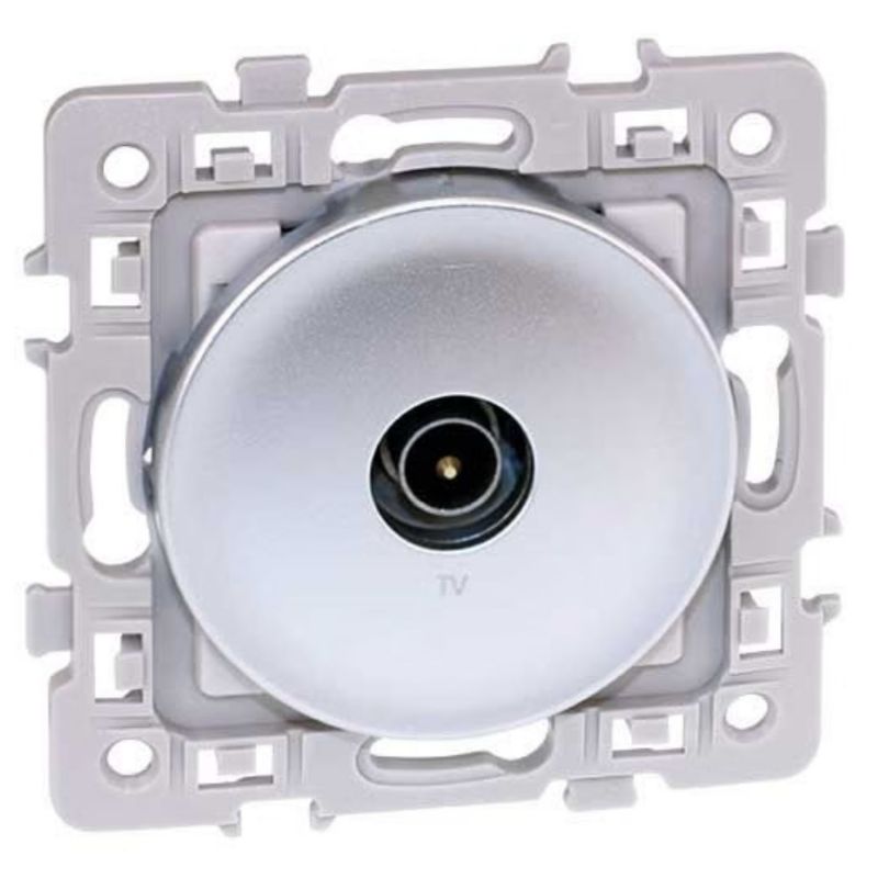 60464 EUR'OHM SQUARE PRISE TV Silver