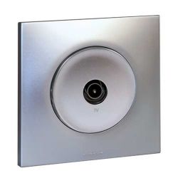 60464 EUR'OHM SQUARE PRISE TV Silver