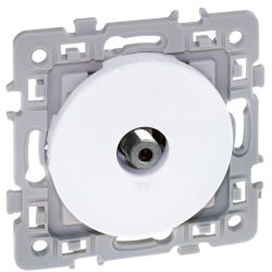 60267 EUR'OHM SQUARE Prise TV avec griffes blanc