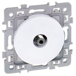 60268 EUR'OHM SQUARE Prise TV multiservice Type F blanc