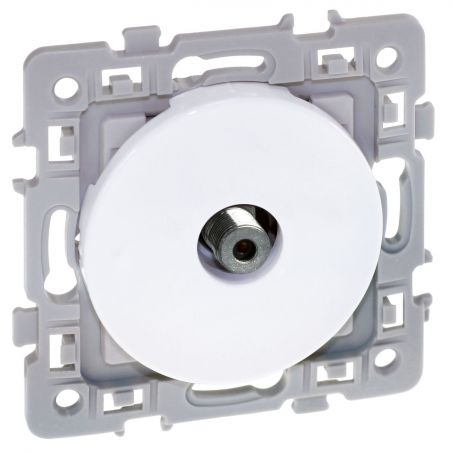 60268 EUR'OHM SQUARE Prise TV multiservice Type F blanc