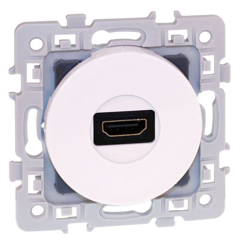 60280 EUR'OHM SQUARE prise HDMI blanc