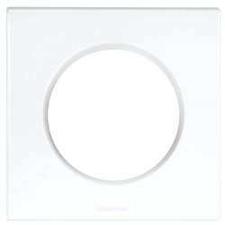 60295 EUR'OHM SQUARE Plaque de finition simple blanc