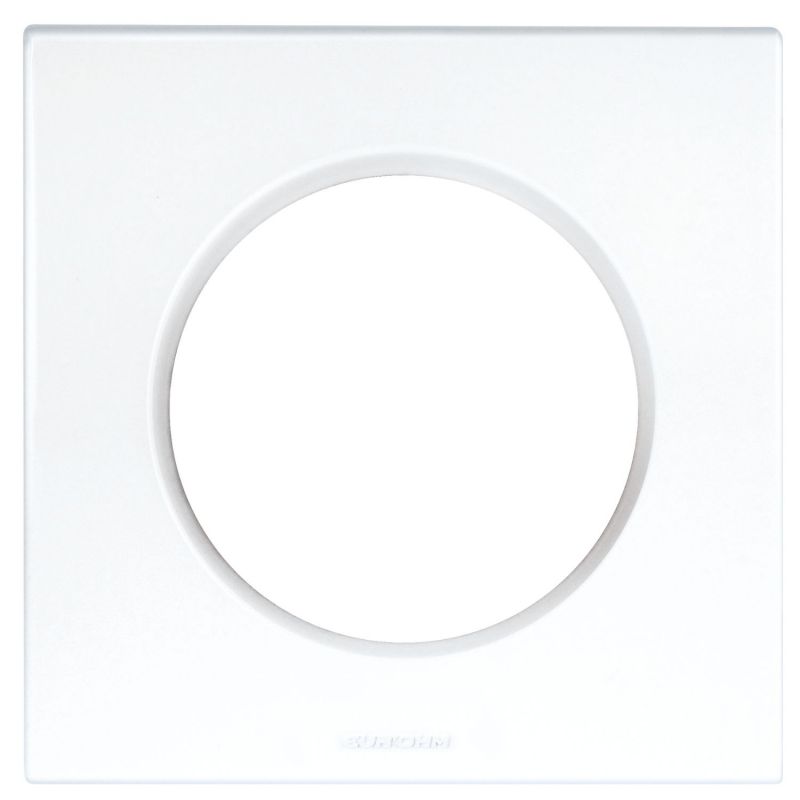 60295 EUR'OHM SQUARE Plaque de finition simple blanc
