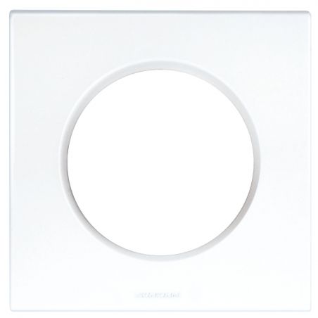 60295 EUR'OHM SQUARE Plaque de finition simple blanc