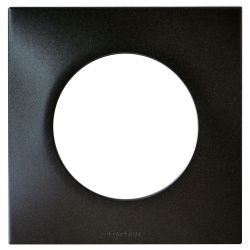 60390 EUR'OHM SQUARE Plaque de finition simple anthracite