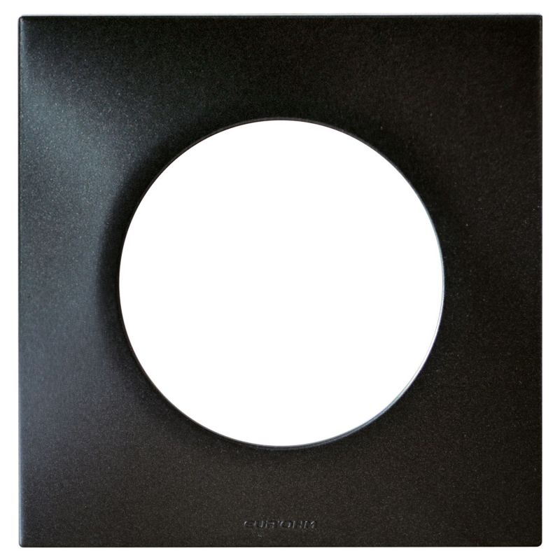 60390 EUR'OHM SQUARE Plaque de finition simple anthracite