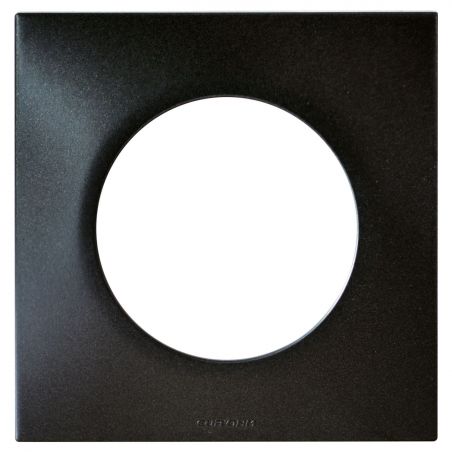 60390 EUR'OHM SQUARE Plaque de finition simple anthracite