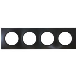 60399 EUR'OHM SQUARE Plaque de finition quadruple anthracite