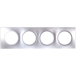 60499 EUR'OHM SQUARE Plaque de finition quadruple silver