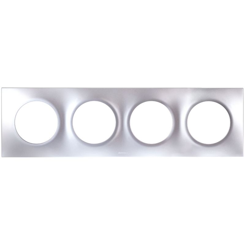60499 EUR'OHM SQUARE Plaque de finition quadruple silver