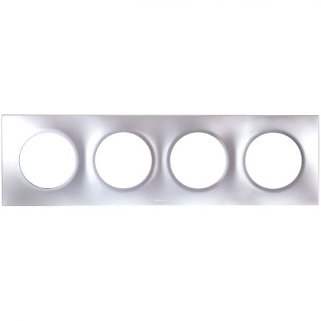 60499 EUR'OHM SQUARE Plaque de finition quadruple silver