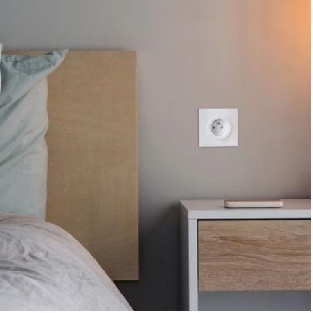 60295 EUR'OHM SQUARE Plaque de finition simple blanc