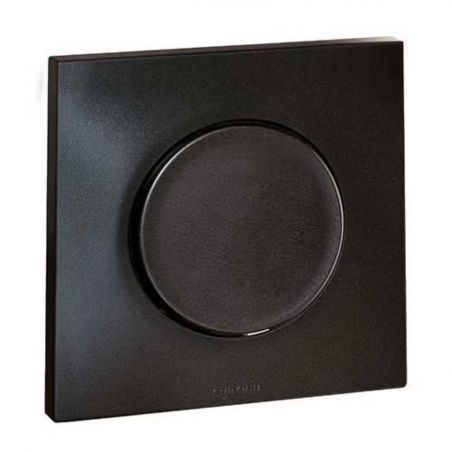 60390 EUR'OHM SQUARE Plaque de finition simple anthracite
