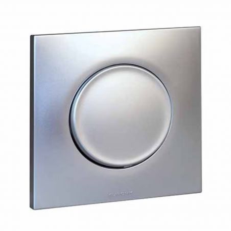 60490 EUR'OHM SQUARE Plaque de finition simple Silver