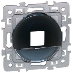 60378 EUR'OHM SQUARE – Plastron Vulcain pour prise RJ45 Keystone (sans noyau)