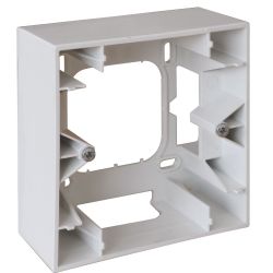 60291 EUR'OHM SQUARE cadre saillie 1 poste blanc