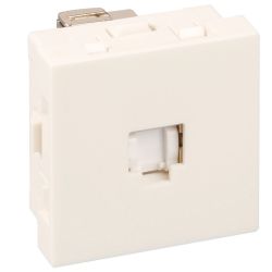 61420 EUR'OHM OPTIMA Prise RJ45 blindée Cat.6A STP (Grade3 TV)blanche