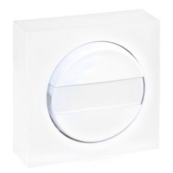 60906 EUR'OHM DUNE Bouton poussoir avec porte-étiquette blanc