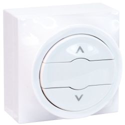 60923 EUR'OHM DUNE Interrupteur volet roulant 3 positions blanc