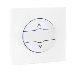 60924 EUR'OHM DUNE Bouton poussoir volet roulant blanc
