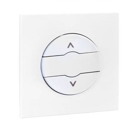 60924 EUR'OHM DUNE Bouton poussoir volet roulant blanc