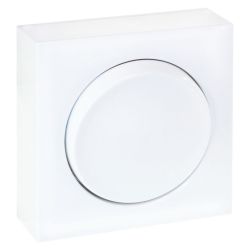 60905 EUR'OHM DUNE Bouton poussoir lumineux blanc