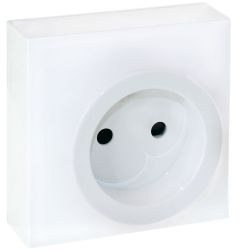 60961 EUR'OHM DUNE Prise 2P blanc