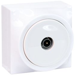 60964 EUR'OHM DUNE Prise TV blanc