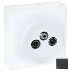 60951 EUR'OHM DUNE Prise TV/FM/SAT noir