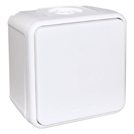 60810 EUR'OHM OXXO Interrupteur va-et-vient étanche saillie blanc IP55