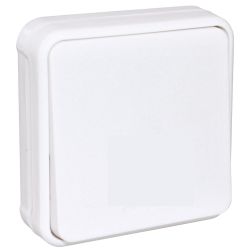 60888 EUR'OHM OXXO - Interrupteur va-et-vient encastré blanc étanche IP55