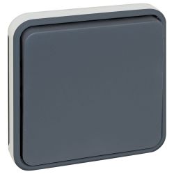 60820 EUR'OHM OXXO Interrupteur étanche va-et-vient gris IP55 composable
