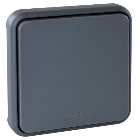 60823 EUR'OHM OXXO Bouton poussoir étanche gris IP55 composable