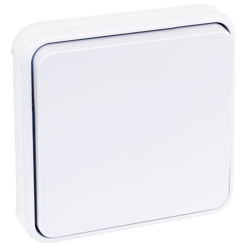 60833 EUR'OHM OXXO Bouton poussoir étanche blanc IP55 composable