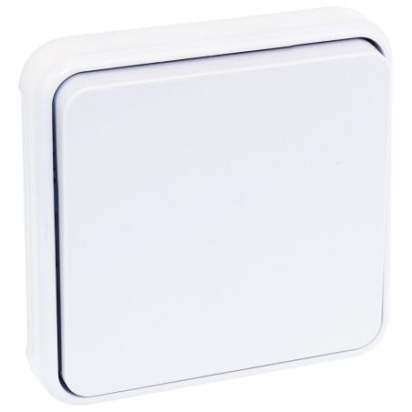 60833 EUR'OHM OXXO Bouton poussoir étanche blanc IP55 composable