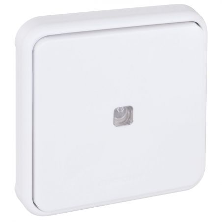 60834 EUR'OHM OXXO Bouton poussoir étanche lumineux gris IP55 composable